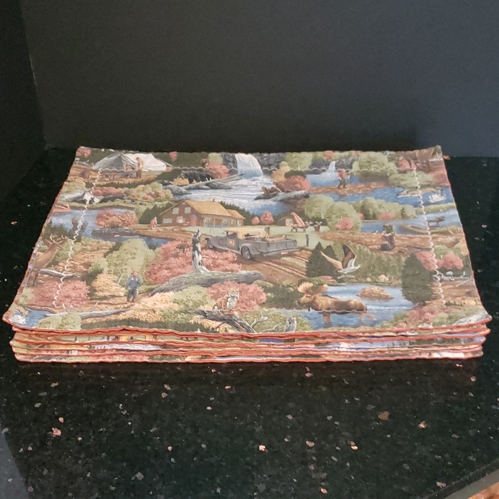 Scenic Print Placemats Set